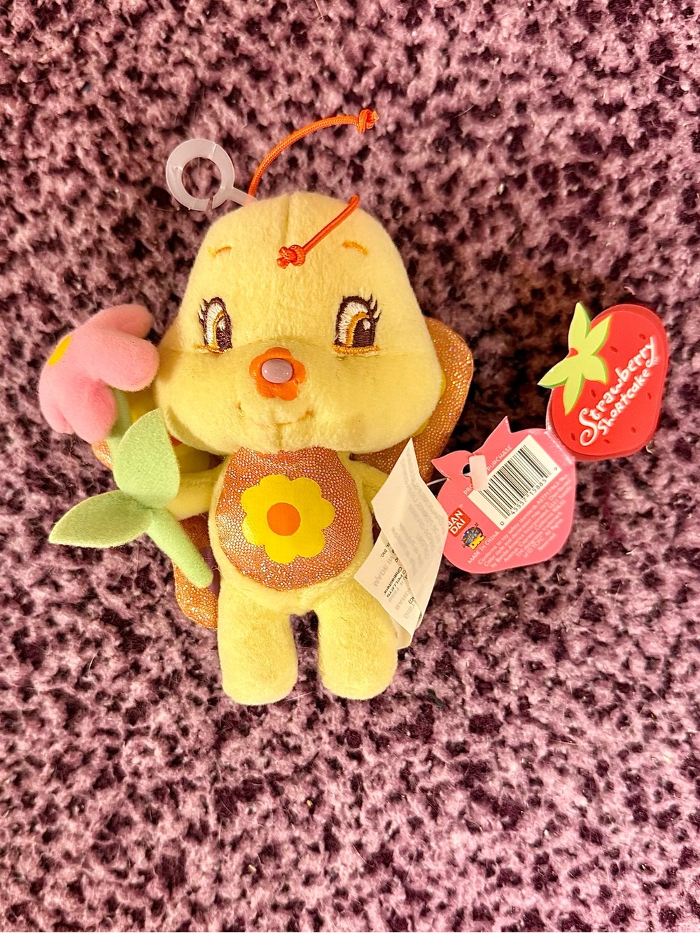 VINTAGE 2003 Bandai Strawberry Shortcake MARMALADE Butterfly Plush Rare HTF NWT